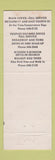 Matchbook Cover - Second National Greenville OH