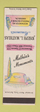 Matchbook Cover - Nationwide Insurance Larry Kapp Grove City PA