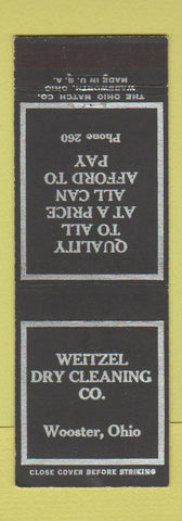 Matchbook Cover - Weitzel Dry Cleaning Wooster OH