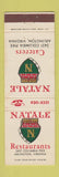 Matchbook Cover - Natale Catering Arlington VA WEAR