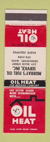 Matchbook Cover - Murray's Fuel Dennisport MA Oil Heat WEAR