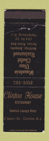 Matchbook Cover - Clinton House Clinton NJ WEAR