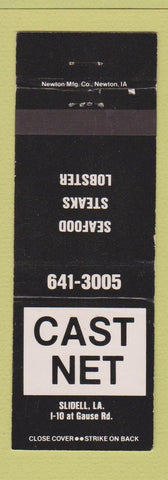 Matchbook Cover - Cast Nest Slidell LA WEAR