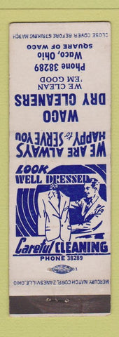 Matchbook Cover - Waco Dry Cleaners Waco OH
