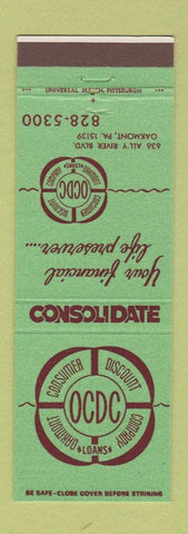 Matchbook Cover - Consumer Discount Company Oakmont PA