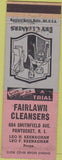 Matchbook Cover - Fairlawn Cleaners Pawtucket RI