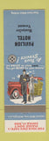 Matchbook Cover - Pavilion Hotel Montpelier VT