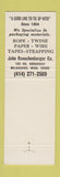 Matchbook Cover - Roman Herold John Rauschenberger Cordage Wire Milwaukee WI