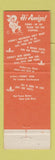 Matchbook Cover - South of the Border Mexican restaurant motel Dillon SC