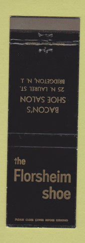 Matchbook Cover - Florsheim Shoes Bacon's Bridgeton NJ