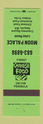 Matchbook Cover - Moon Palace Lotus Room Chinese Food Sequim WA