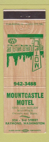 Matchbook Cover - Mountcastle Motel Raymond WA