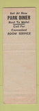 Matchbook Cover - Park Manor Motel Allentown PA