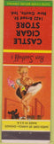 Matchbook Cover - Castle Cigar Store New Castle IN pinup