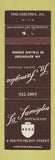 Matchbook Cover - La Famiglia Italian Restaurant Philadelphia PA