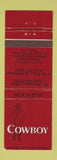 Matchbook Cover - Cowboy Houston TX Restaurant? WEAR