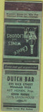 Matchbook Cover - Dutch Bar St Paul MN WEAR