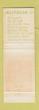 Matchbook Cover - Alitalia Airlines