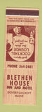 Matchbook Cover - Blethen House Inn Motel Dover Foxcroft ME