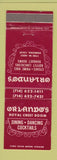 Matchbook Cover - Orlando's Restaurant Pomona CA