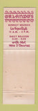 Matchbook Cover - Orlando's Restaurant Pomona CA