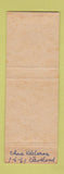 Matchbook Cover - Redford Roast Beef Redford Charter Township MI