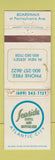 Matchbook Cover - Seaside Hotel Motor Inn Atlantic City NJ WEAR