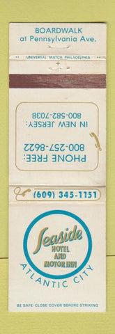 Matchbook Cover - Seaside Hotel Motor Inn Atlantic City NJ WEAR
