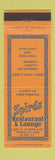 Matchbook Cover - Spiro's Restaurant Alsip IL