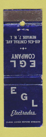 Matchbook Cover - EGL Electrodes Newark NJ WEAR