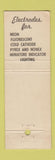 Matchbook Cover - EGL Electrodes Newark NJ WEAR