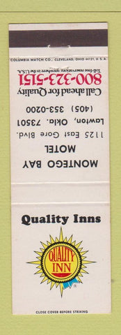 Matchbook Cover - Montego Bay Motel Lawton OK Quality Inn WEAR