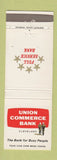 Matchbook Cover - Union Commerce Bank Cleveland OH