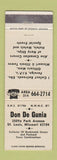 Matchbook Cover - Don De Gunia Match Collector St Louis MO