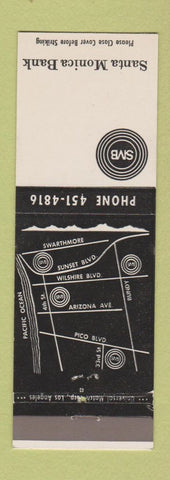Matchbook Cover - Santa Monica Bank CA