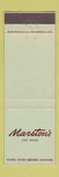 Matchbook Cover - Marston's San Diego CA