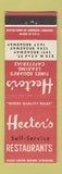 Matchbook Cover - Hector's Restaurants New York City