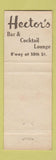 Matchbook Cover - Hector's Restaurants New York City