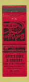 Matchbook Cover - Evva's Cafe Grocery Portland OR