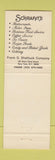 Matchbook Cover - Schrafft's Frank Shattuck Company New York City