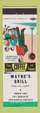 Matchbook Cover - Wayne's Grill New Castle IN