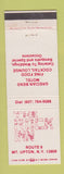 Matchbook Cover - The Rock Inn Mount Upton NY Grecian Bend Motel