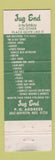Matchbook Cover - Jug End Great Barrington MA