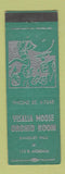 Matchbook Cover - Visalia Moose Orchid Room Visalia CA