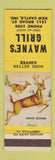 Matchbook Cover - Wayne's Grill New Castle IN Deer