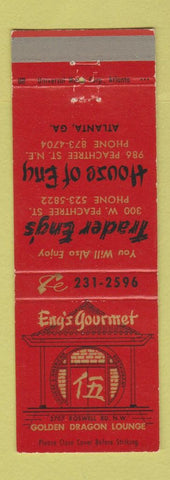 Matchbook Cover - Eng's Gourmet Chinese Restaurant Atlanta GA
