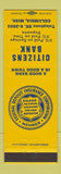 Matchbook Cover - Citizens Bank Columbia MS