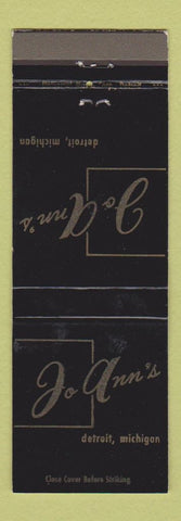 Matchbook Cover - Jo Ann's Detroit MI WEAR