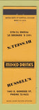 Matchbook Cover - Russell's Mixed Drinks Buffalo? NY