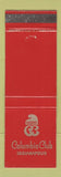 Matchbook Cover - Columbia Club Indianapolis IN